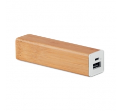 2200 mAh Bamboe powerbank bedrukken